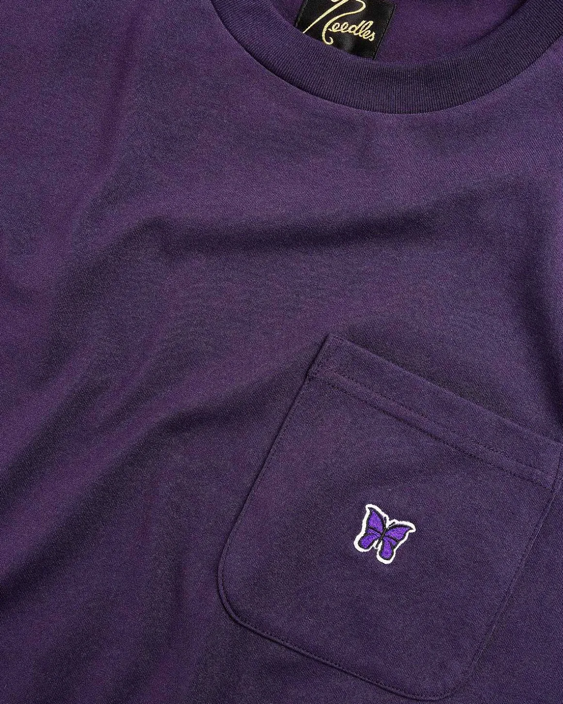 S/S Crew Neck Tee Poly Jersey Aubergine