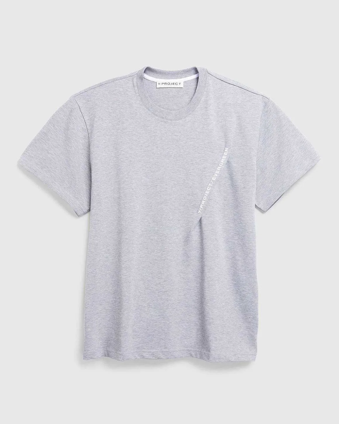 Stedsegron Klebet Logo T-Shirt Stedsegron Gra Melange