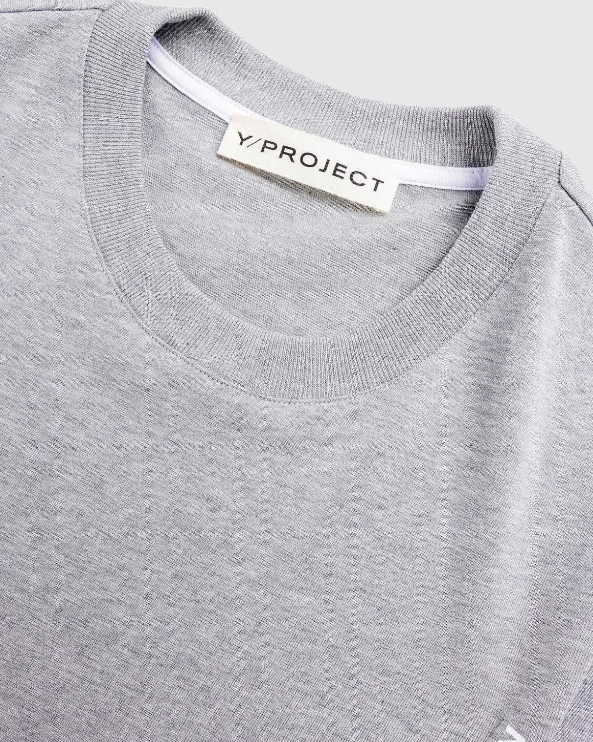 Stedsegron Klebet Logo T-Shirt Stedsegron Gra Melange