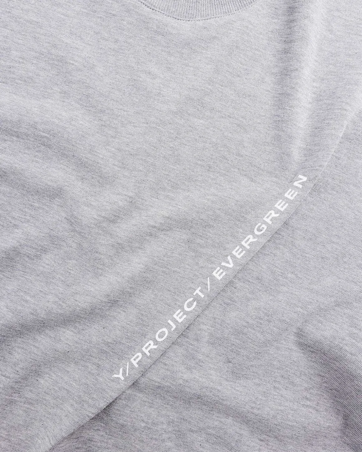 Stedsegron Klebet Logo T-Shirt Stedsegron Gra Melange