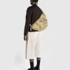 Stor Croissanttaske Denim Acid Snow Bronze