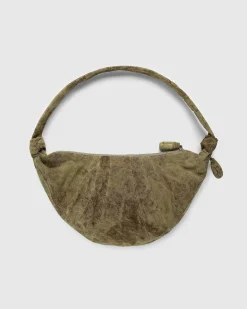 Stor Croissanttaske Denim Acid Snow Bronze