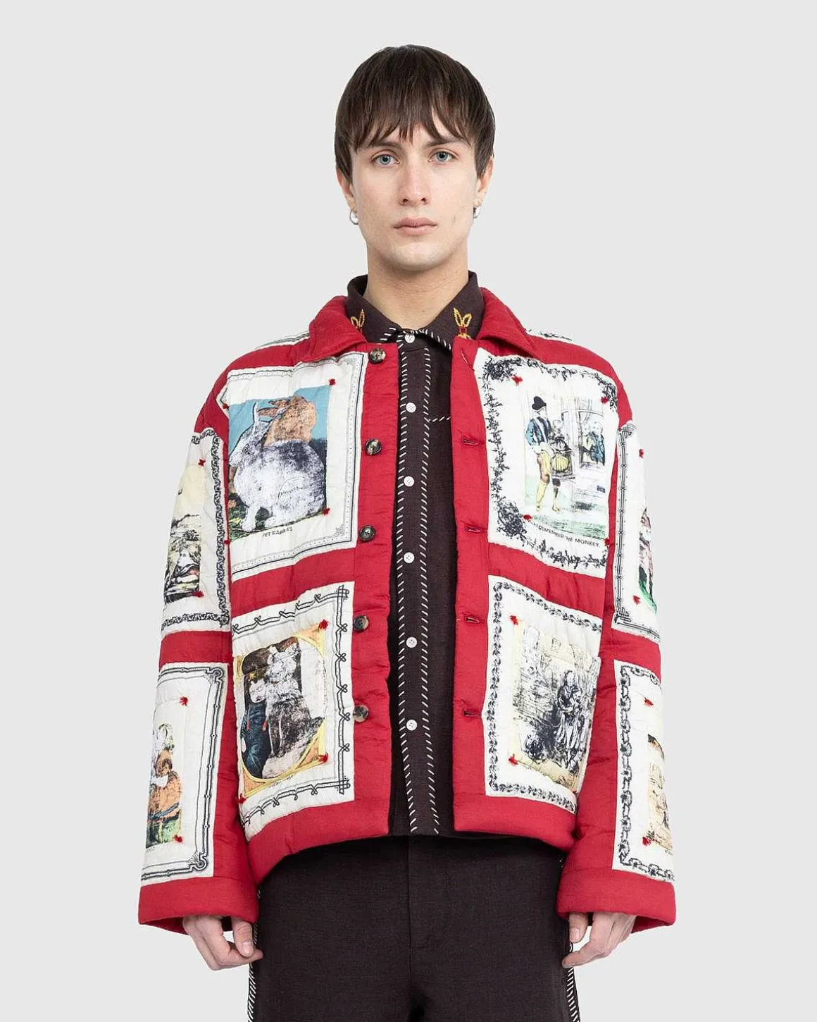 Storytime Quilt Jacket Red Multi