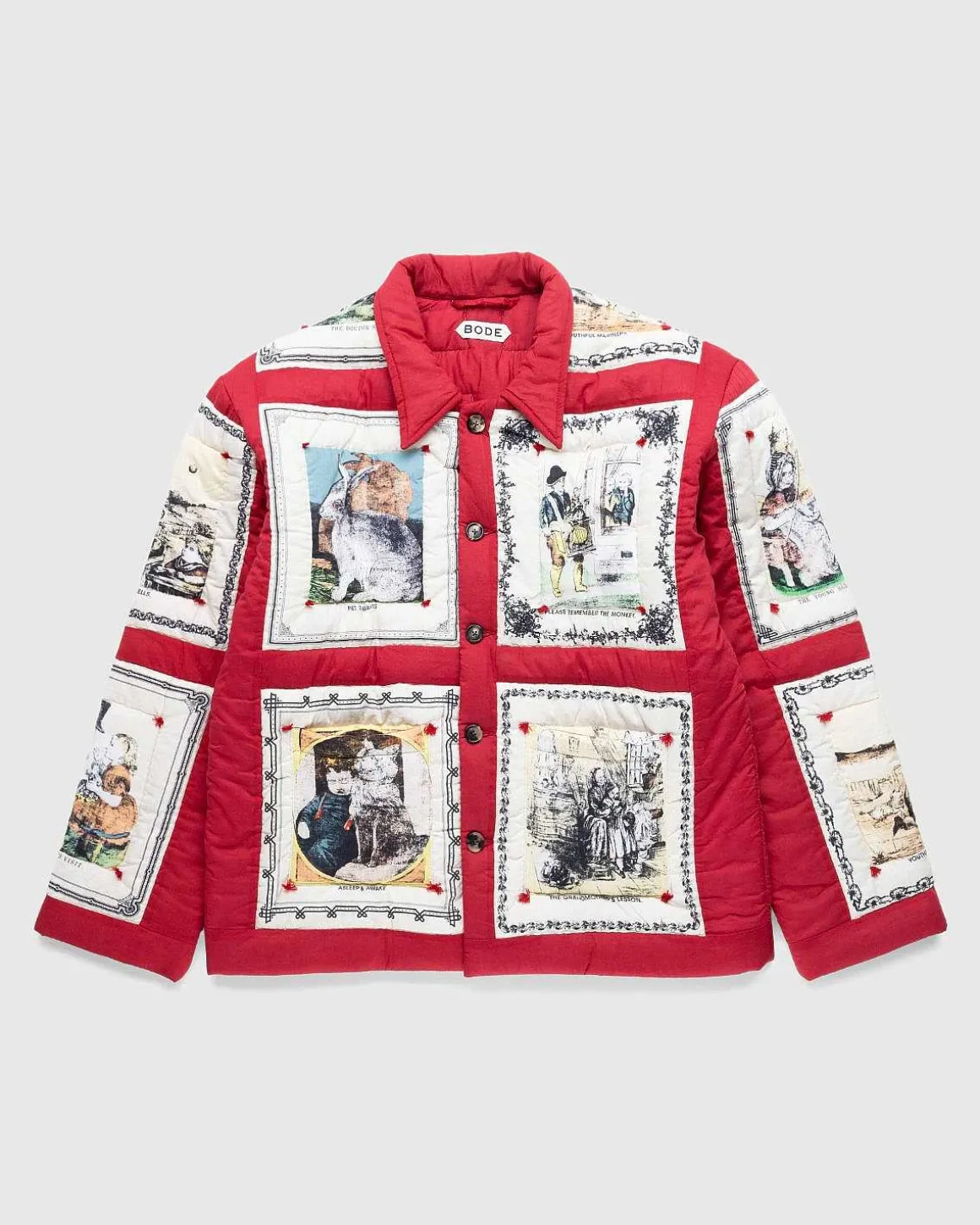 Storytime Quilt Jacket Red Multi