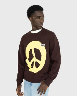 Strik Crewneck Brun