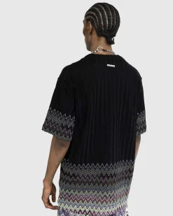 Strikket T-Shirt Sort