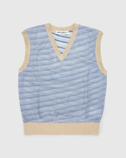 Strikket Vest Tegneserie Statisk Stribe