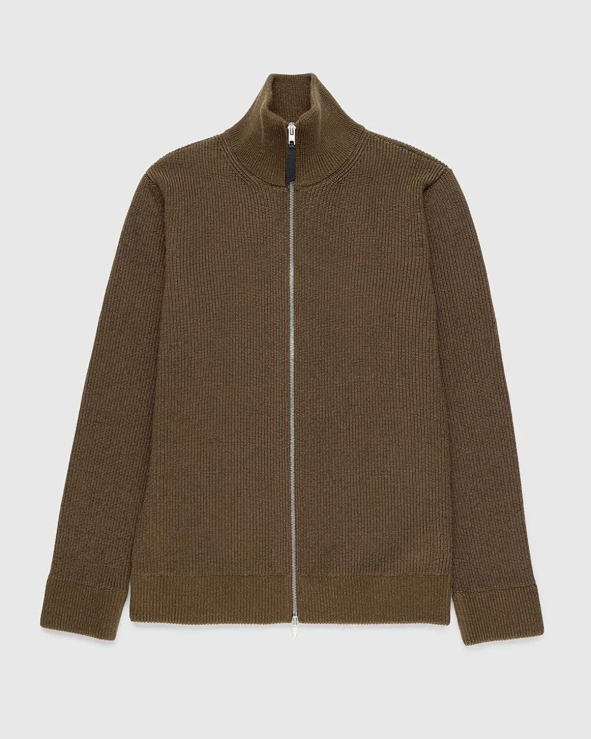 Strik Zip-Up Cardigan Brun