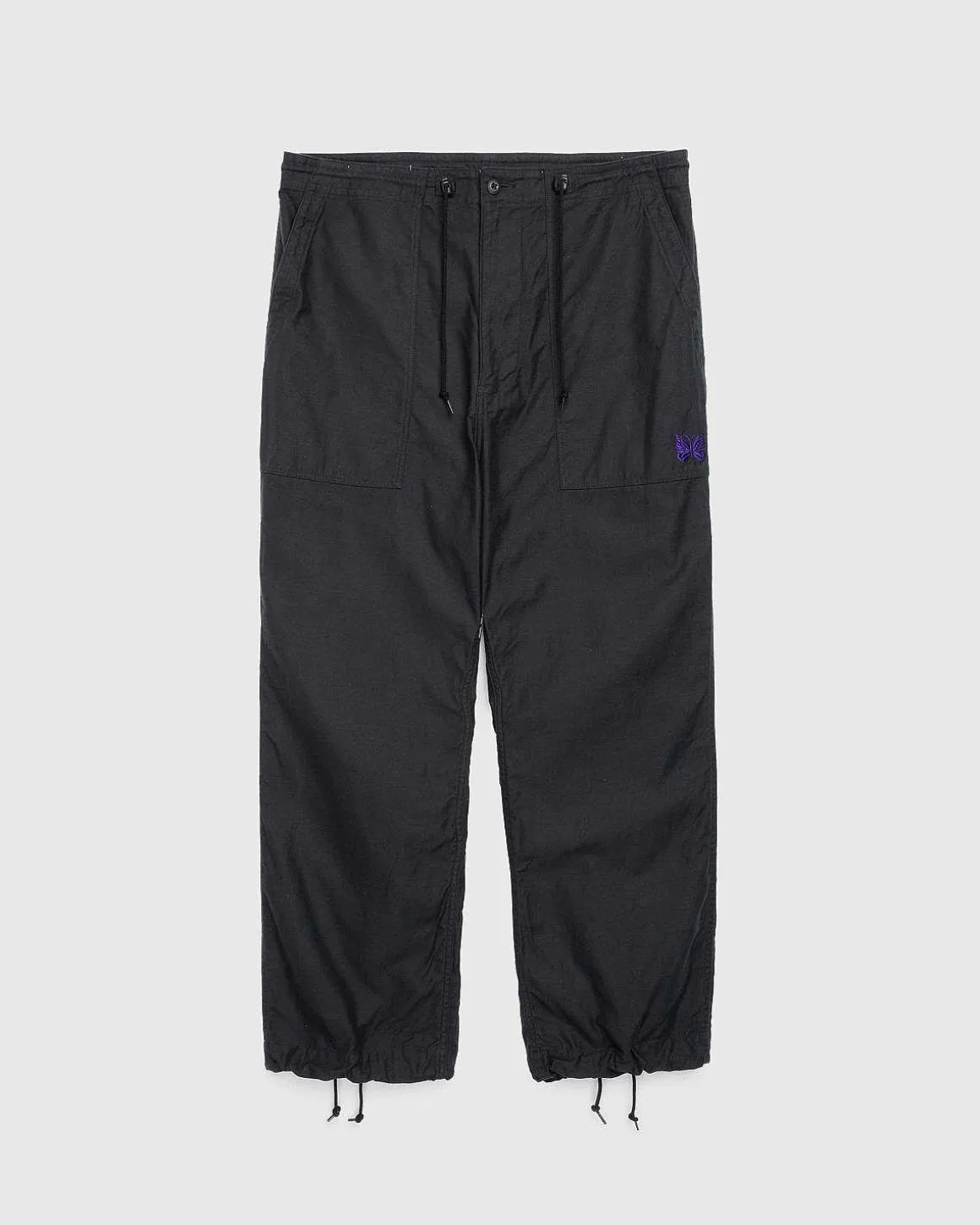 String Fatigue Pant Back Sateen Black