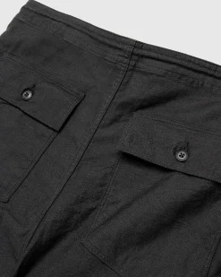 String Fatigue Pant Back Sateen Black