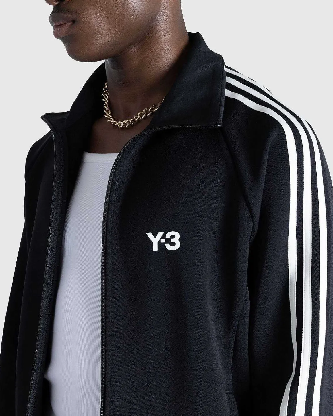 3 Stripes Track Top Sort/Hvid