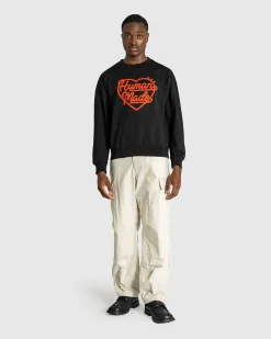 Sweatshirt Med Rund Hals, Sort