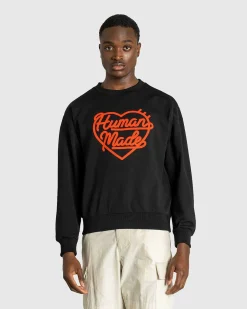 Sweatshirt Med Rund Hals, Sort
