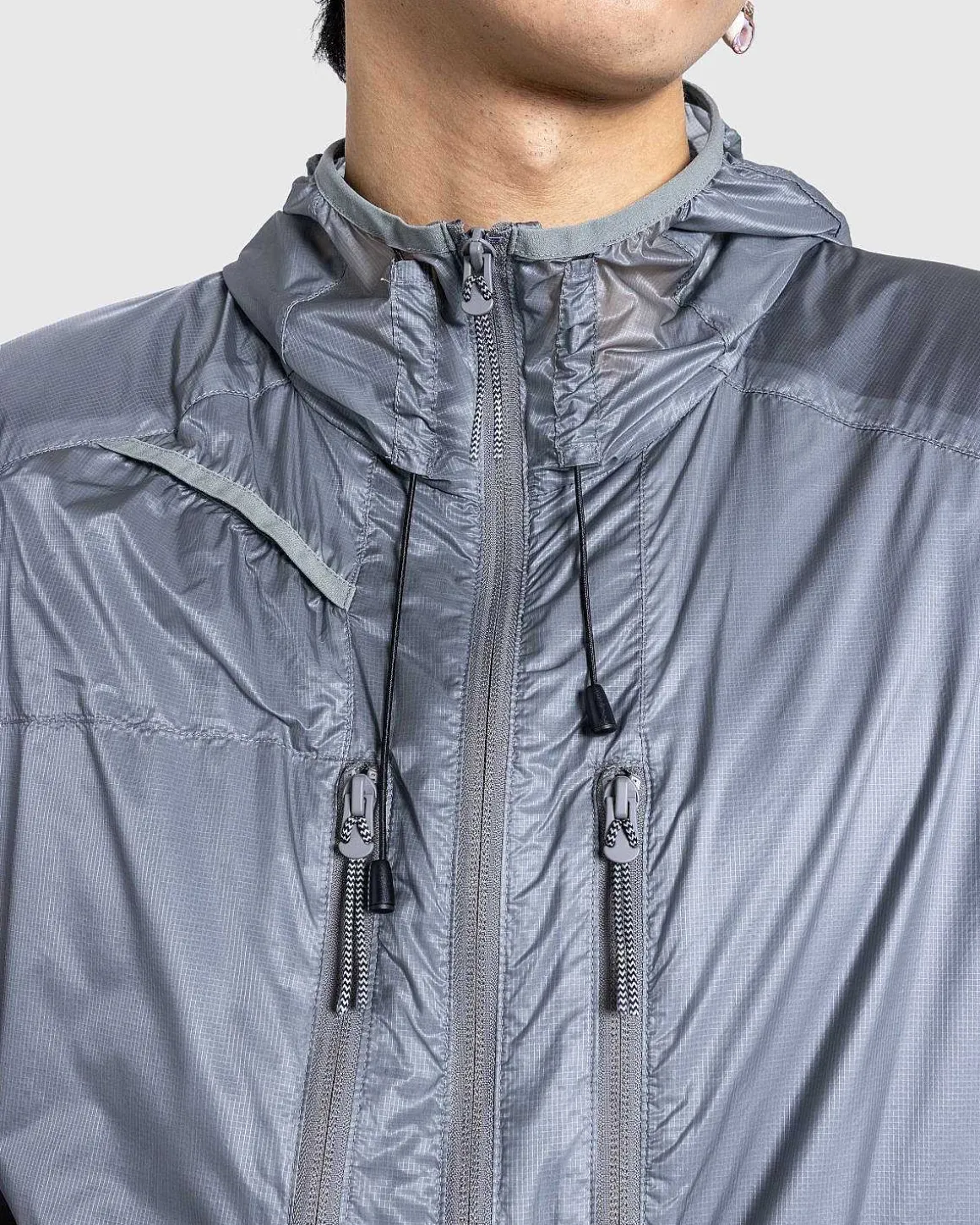 Syntetisk Jakke Transparent Mirage Grey
