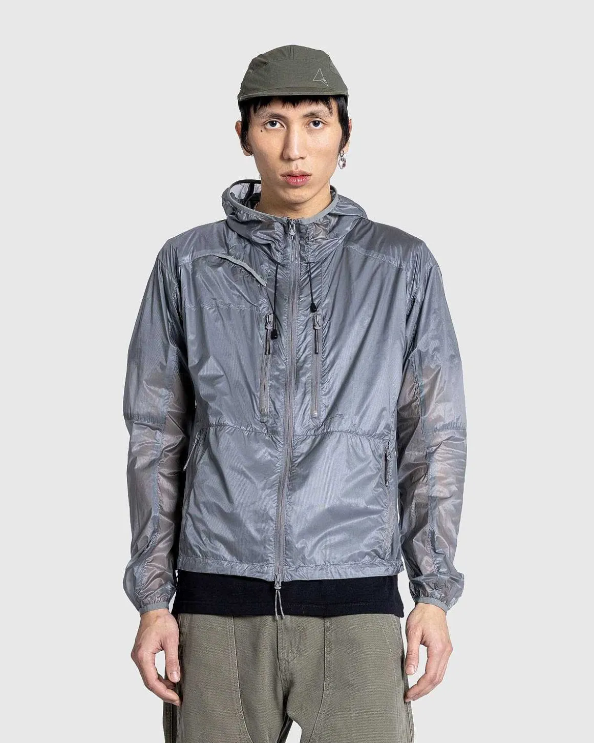 Syntetisk Jakke Transparent Mirage Grey