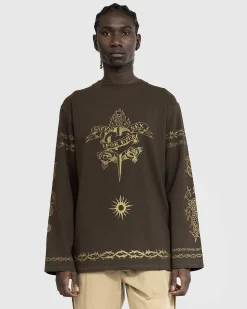 Tattoo Safe Sex Sweatshirt Morkebrun