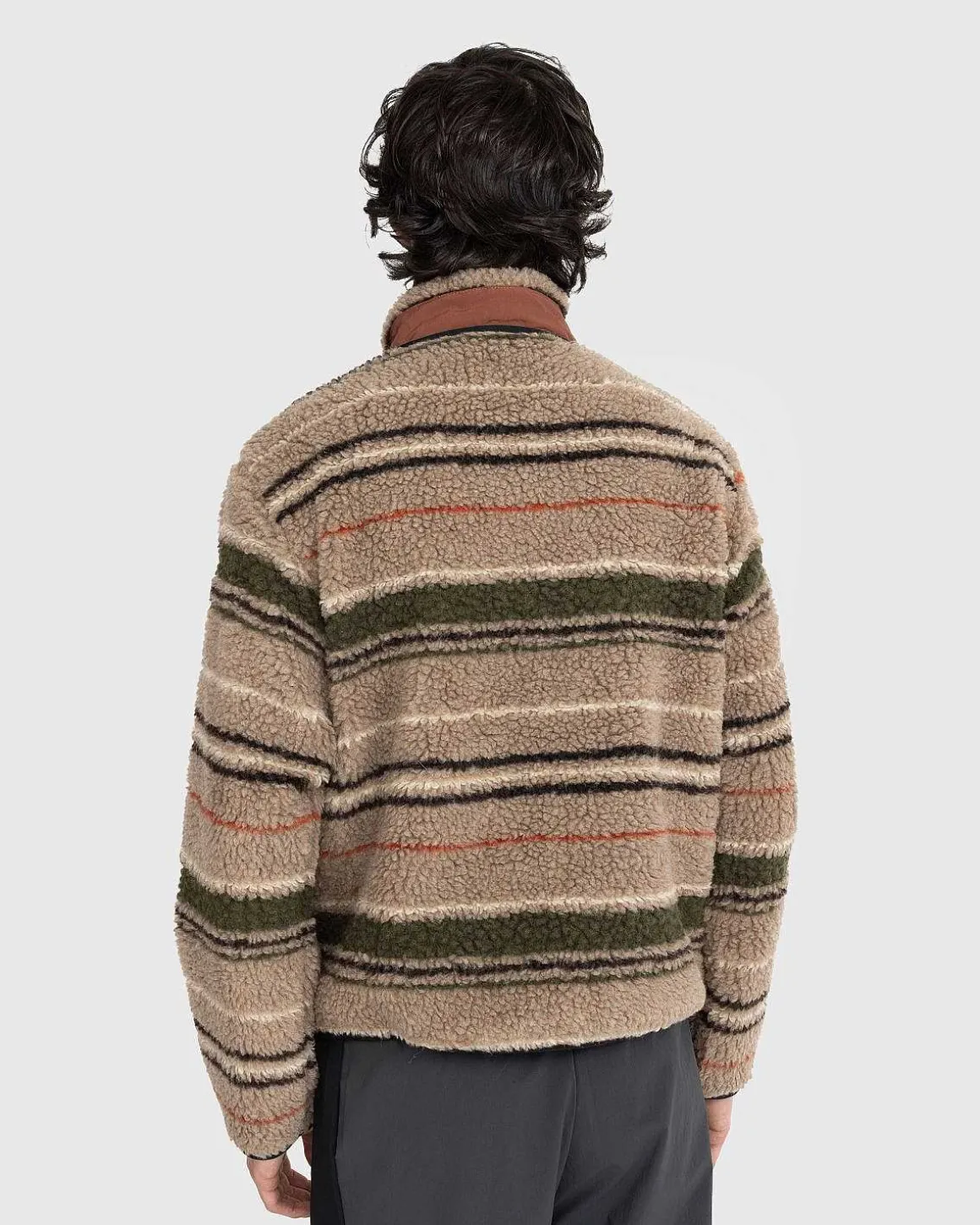 Thjorsar Stribet Pullover Brun