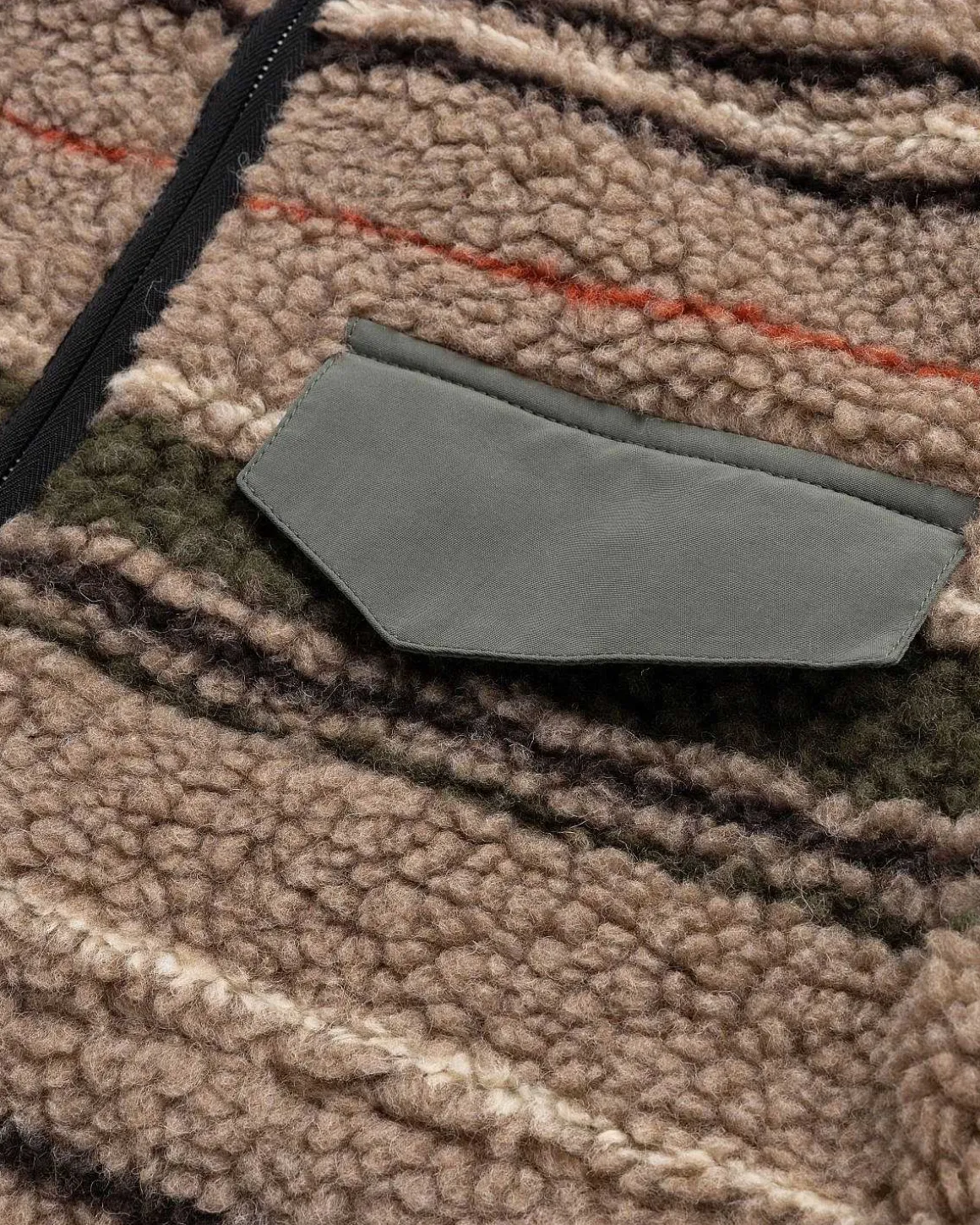 Thjorsar Stribet Pullover Brun