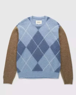 Tjek Alpaca Sweater Multi Blue
