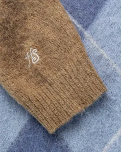 Tjek Alpaca Sweater Multi Blue