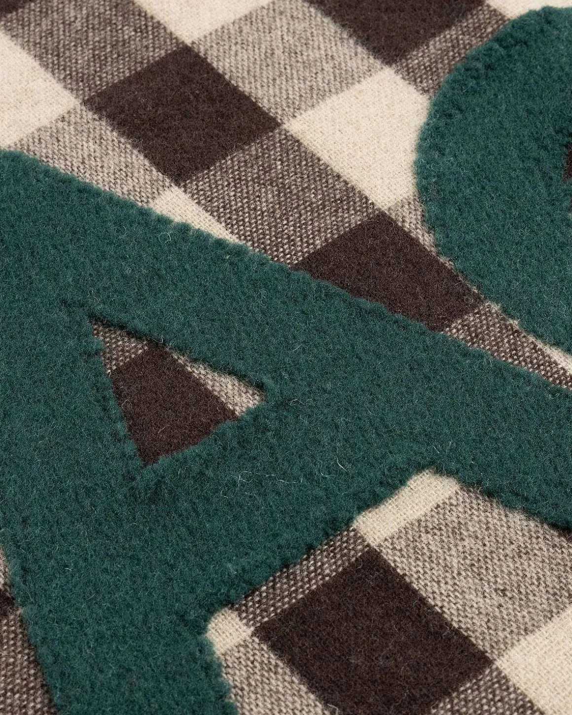 Tjek Logo Torklaede Brun/Gron