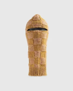 Tjek Strik Balaclava Brun