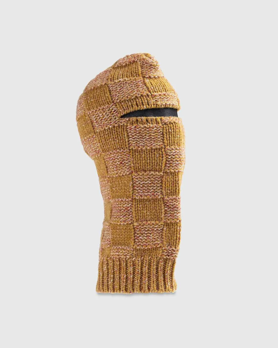 Tjek Strik Balaclava Brun