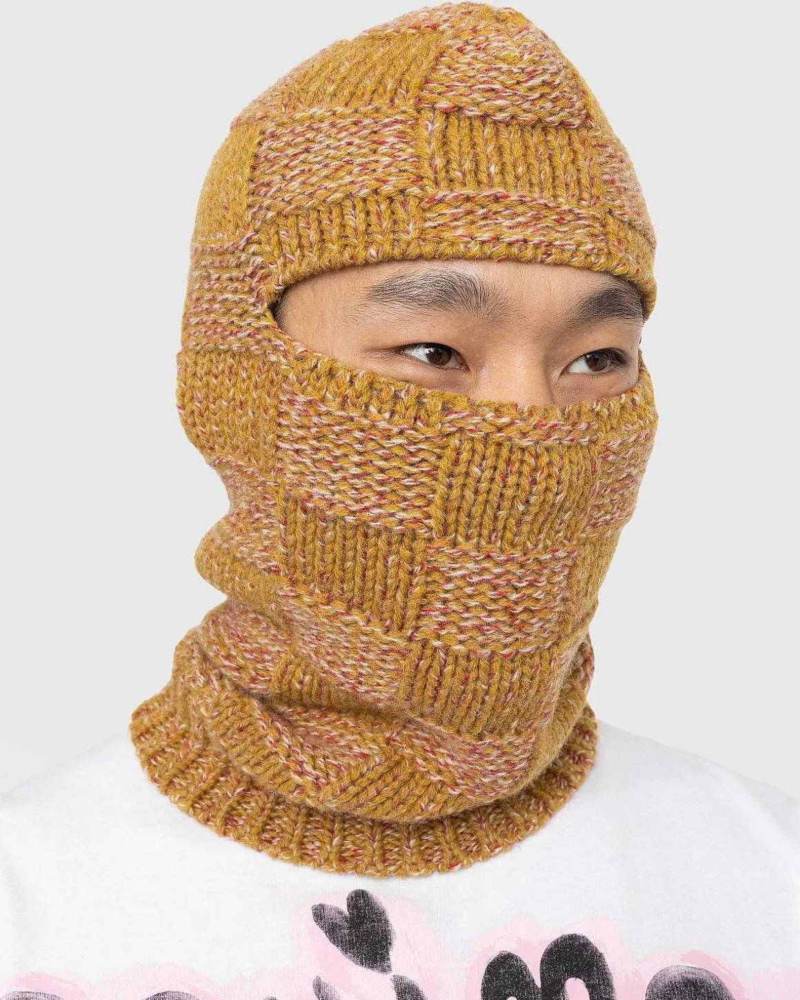 Tjek Strik Balaclava Brun