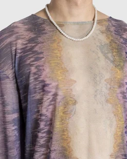 Tola Skjorte Lilla Pastel Strokes Print