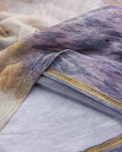 Tola Skjorte Lilla Pastel Strokes Print