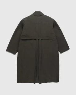 Trenchcoat Mork Oliven