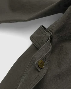Trenchcoat Mork Oliven