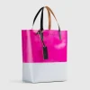 Tribeca Tofarvet Indkobstaske Pink/Gra