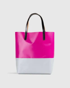 Tribeca Tofarvet Indkobstaske Pink/Gra