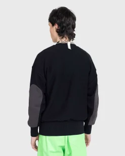 Tri-Tone Sweatshirt Med Rund Hals