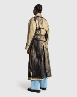 Trompe L'Oeil Trench Coat Sand/Sort