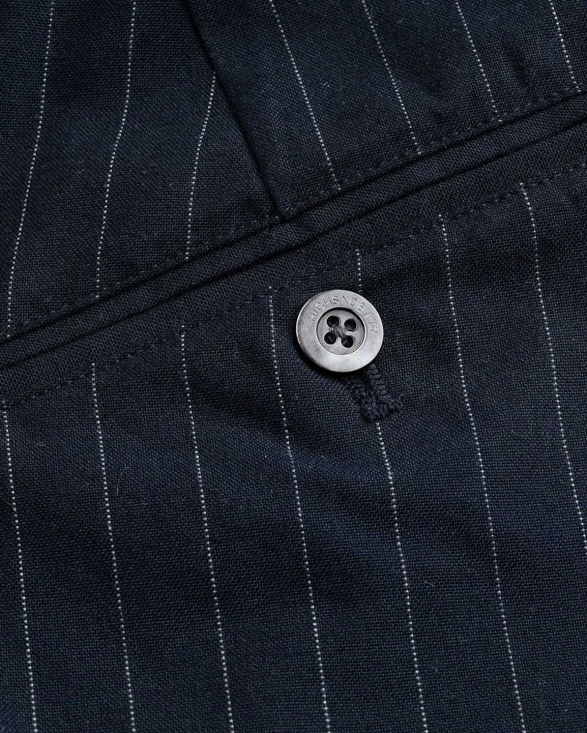 Tropical Suiting Bukser Navy Stribet