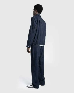 Tropical Suiting Jakke Stripes Navy