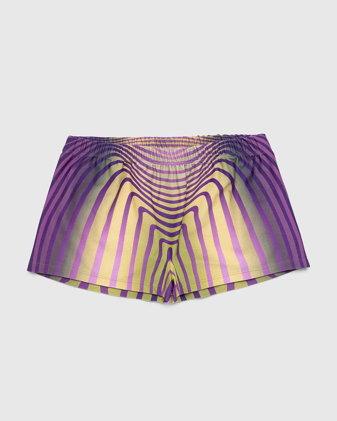 Trykt Morphing Stripes Badedragt Shorty Green