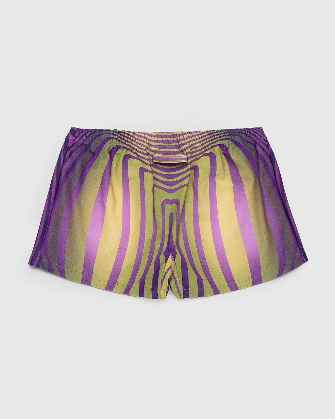 Trykt Morphing Stripes Badedragt Shorty Green