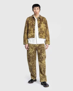 Twisted Belted Pants Denim Acid Snow Bronze