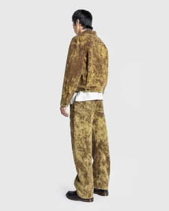 Twisted Belted Pants Denim Acid Snow Bronze
