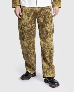 Twisted Belted Pants Denim Acid Snow Bronze