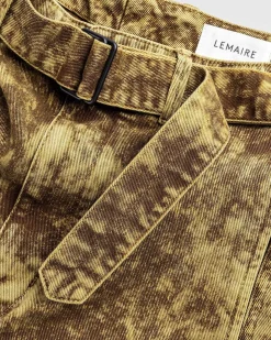 Twisted Belted Pants Denim Acid Snow Bronze