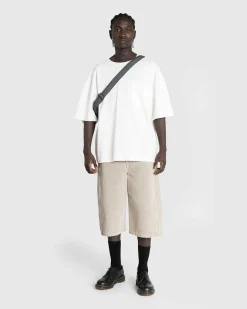 Twisted Short Denim Snow Beige
