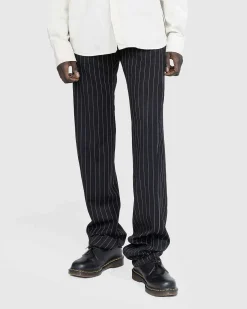 Twist Seam Skraeddersyet Buks Sort/Hvid