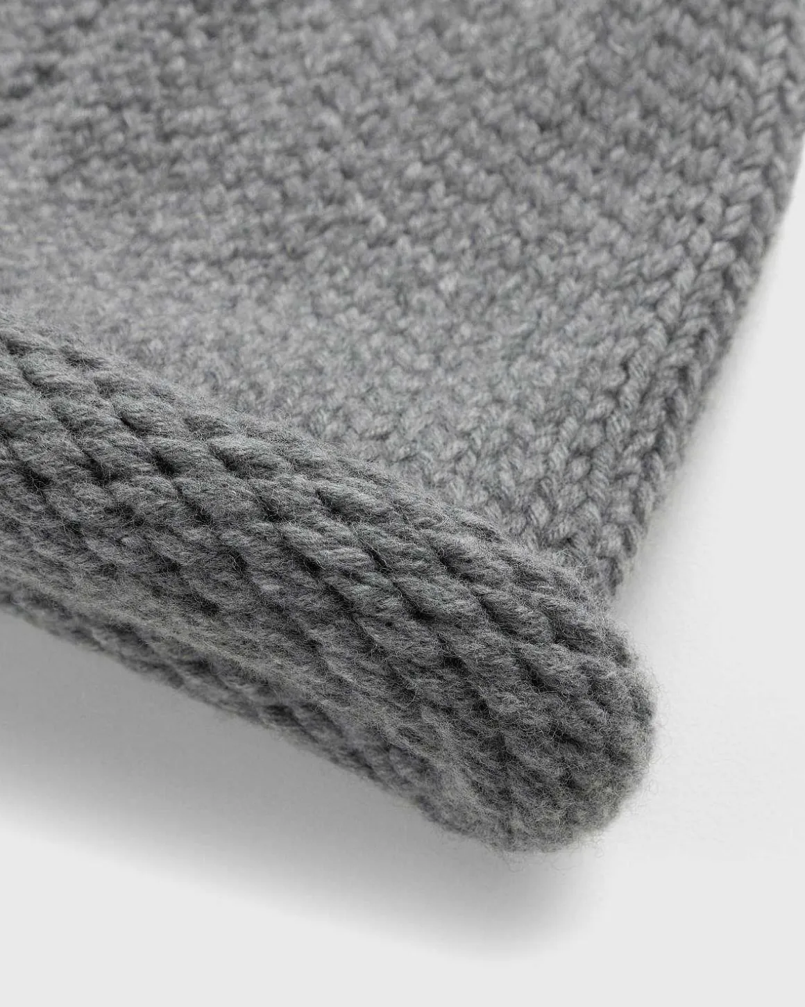 Uld Beanie Mellemgra