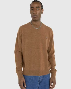 Uld Crewneck Sweater Toffee Brown