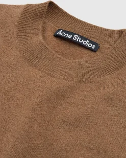 Uld Crewneck Sweater Toffee Brown