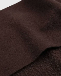 Uld Frynsetorklaede Chokoladebrun
